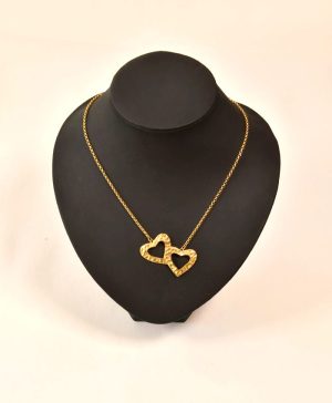 Double open Heart Necklace